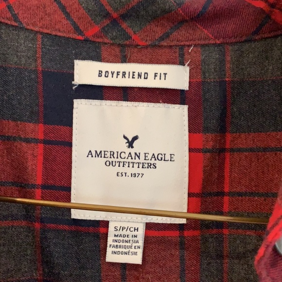 Red flannel. Boyfriend fit. - Picture 2 of 5